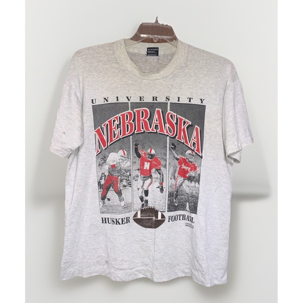 University Of Nebraska Cornhuskers Vintage Tshirt Size Large Single Stitch Men's